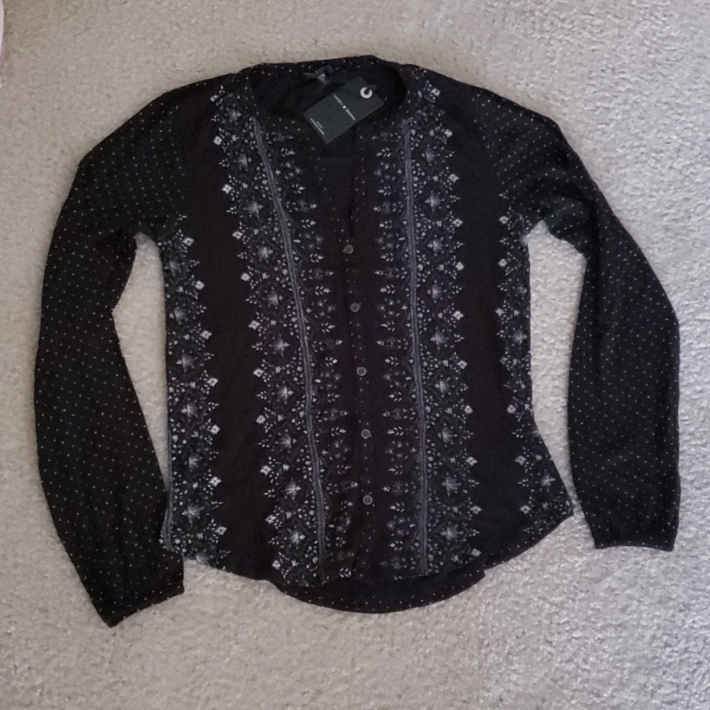 Lucky Brand peasant top NWT